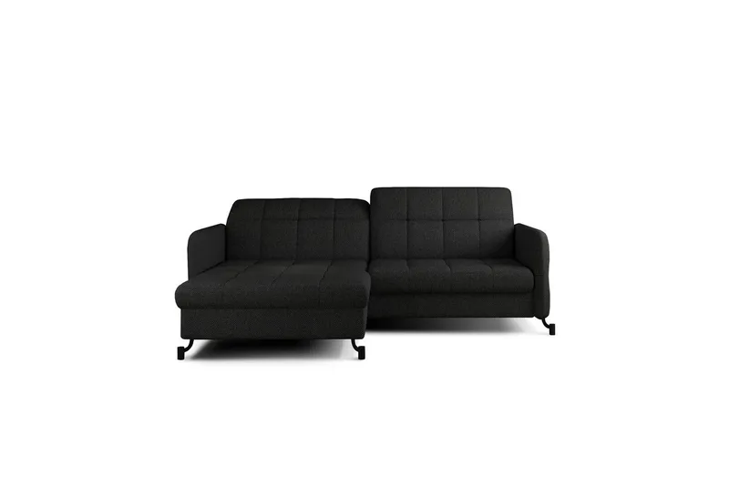 Seksjon Eltap Lorelle 225x160x105 cm - Inari 100, Svart, Venstre - Møbler - Sofaer - Sovesofaer