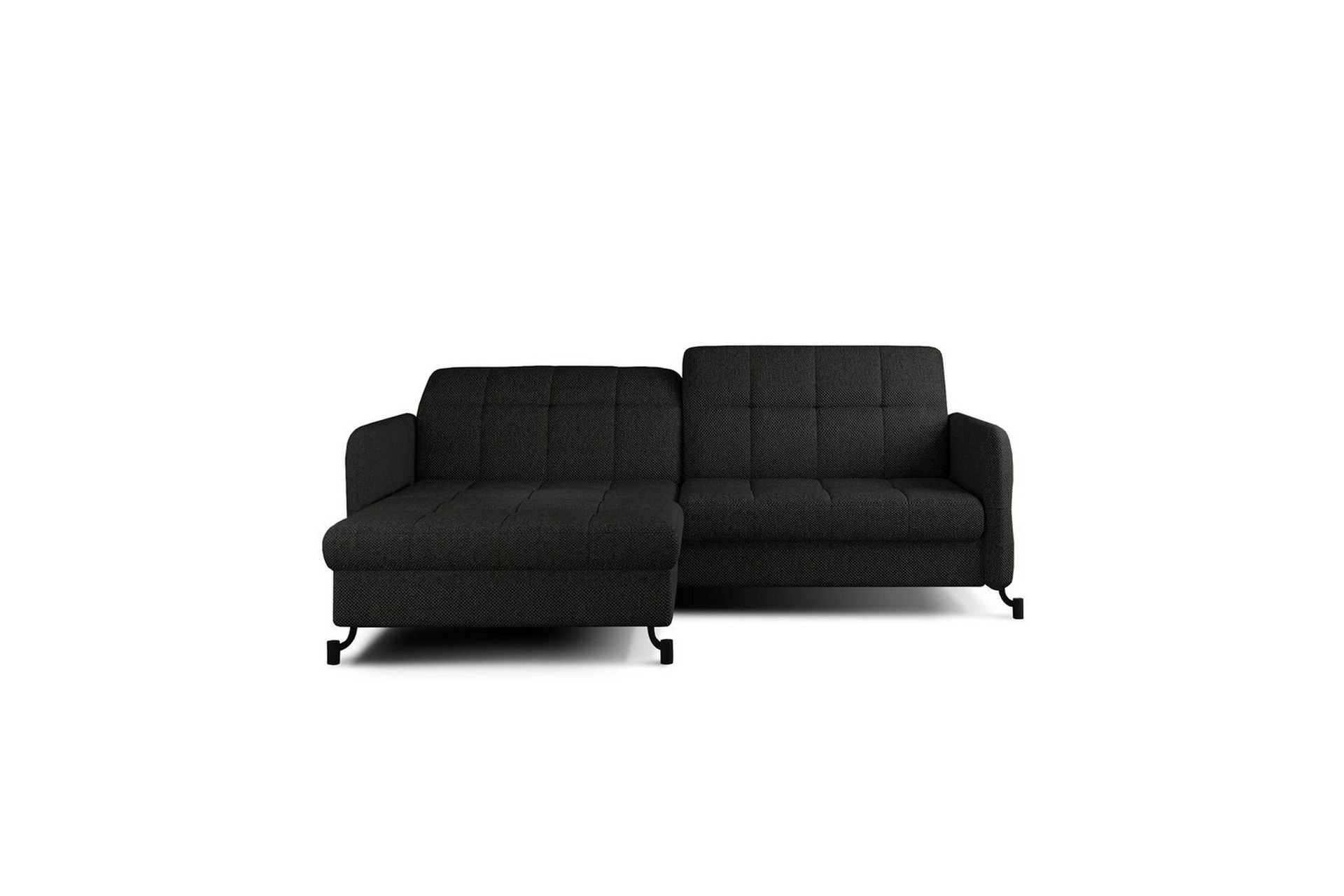 Seksjon Eltap Lorelle 225x160x105 cm - Inari 100, Svart, Venstre