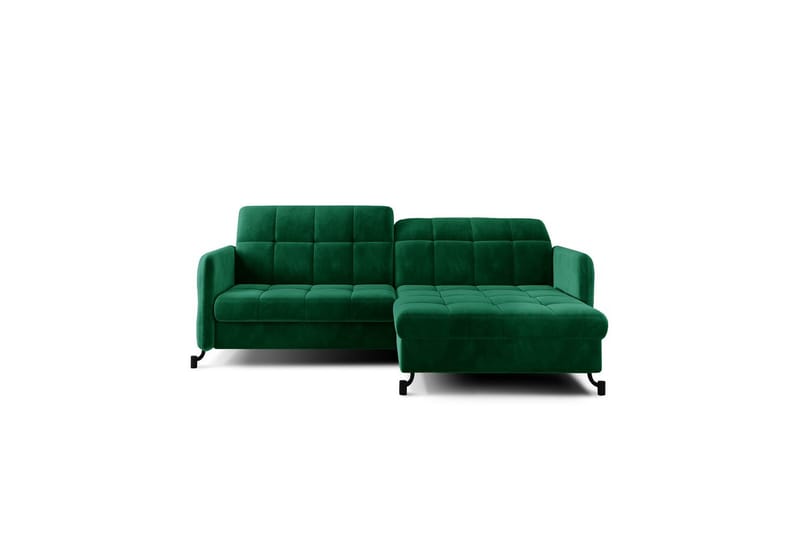 Seksjon Eltap Lorelle 225x160x105 cm - Kronos 19, Mørk Grønn, Høyre - Møbler - Sofaer - Sovesofaer