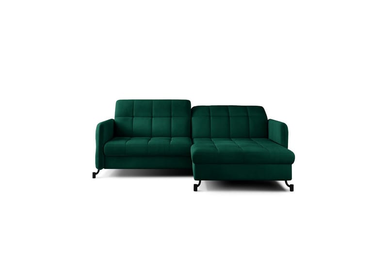 Seksjon Eltap Lorelle 225x160x105 cm - Monolith 37, Grønn, Høyre - Møbler - Sofaer - Sovesofaer