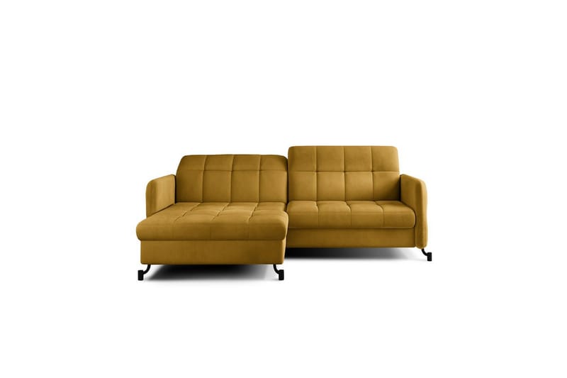 Seksjon Eltap Lorelle 225x160x105 cm - Monolith 48, Gul, Venstre - Møbler - Sofaer - Sovesofaer