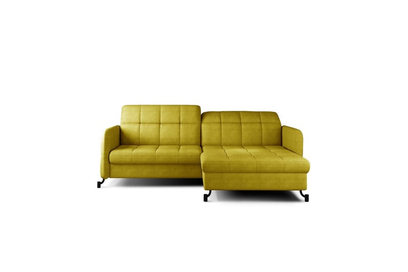 Seksjon Eltap Lorelle 225x160x105 cm - Omega 68, Gul, Høyre - Møbler - Sofaer - Sovesofaer
