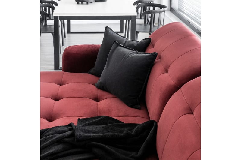 Seksjon Eltap Lorelle 225x160x105 cm - Omega 91, Rosa, Venstre - Møbler - Sofaer - Sovesofaer