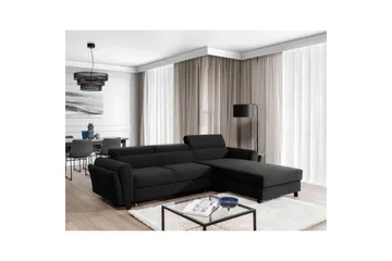 Seksjon Eltap Mariall 288x200x92 cm - Inari 96, Mørk Grå, Høyre - Møbler - Sofaer - Sovesofaer
