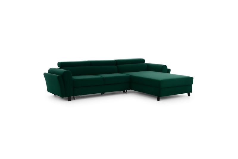 Seksjon Eltap Mariall 288x200x92 cm - Kronos 19, Mørk grønn, Høyre - Møbler - Sofaer - Sovesofaer