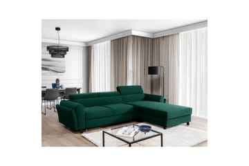 Seksjon Eltap Mariall 288x200x92 cm - Kronos 19, Mørk grønn, Høyre - Møbler - Sofaer - Sovesofaer