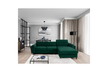 Seksjon Eltap Mariall 288x200x92 cm - Kronos 19, Mørk grønn, Høyre - Møbler - Sofaer - Sovesofaer