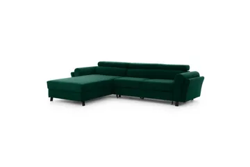 Seksjon Eltap Mariall 288x200x92 cm - Kronos 19, Mørk grønn, Venstre - Møbler - Sofaer - Sovesofaer
