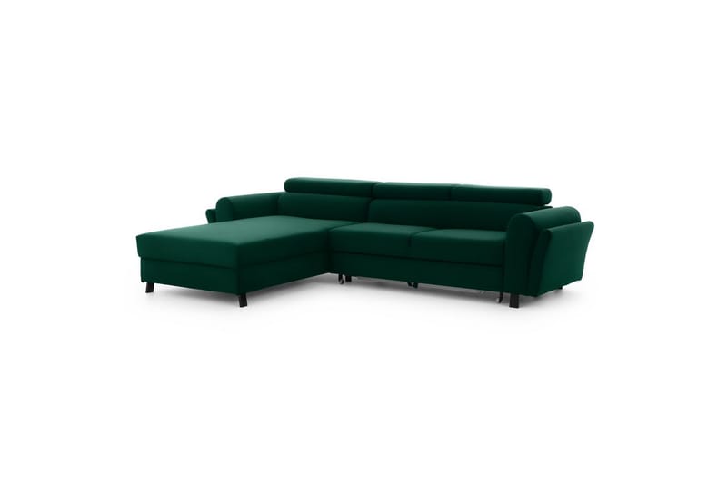 Seksjon Eltap Mariall 288x200x92 cm - Kronos 19, Mørk grønn, Venstre - Møbler - Sofaer - Sovesofaer