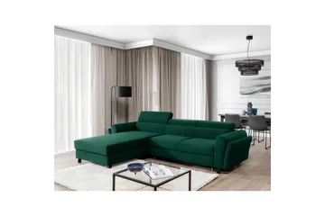 Seksjon Eltap Mariall 288x200x92 cm - Kronos 19, Mørk grønn, Venstre - Møbler - Sofaer - Sovesofaer