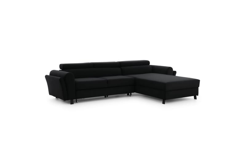 Seksjon Eltap Mariall 288x200x92 cm - Mat Velvet 99, Blå, Høyre - Møbler - Sofaer - Sovesofaer