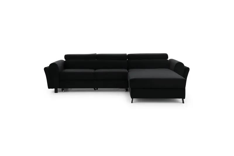 Seksjon Eltap Mariall 288x200x92 cm - Mat Velvet 99, Blå, Høyre - Møbler - Sofaer - Sovesofaer