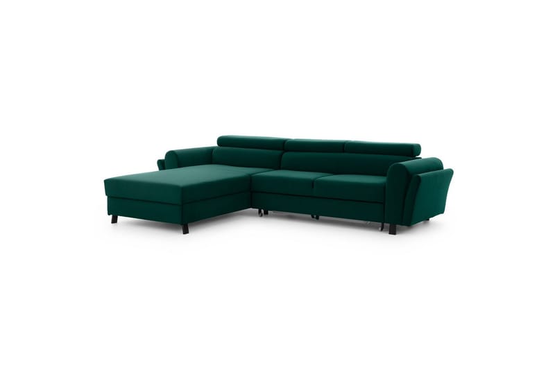 Seksjon Eltap Mariall 288x200x92 cm - Monolith 37, Grønn, Venstre - Møbler - Sofaer - Sovesofaer