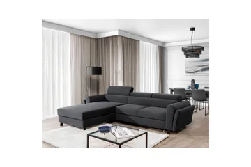 Seksjon Eltap Mariall 288x200x92 cm - Monolith 97, Mørk Grå, Venstre - Møbler - Sofaer - Sovesofaer