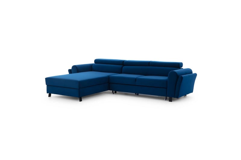 Seksjon Eltap Mariall 288x200x92 cm - Riviera 81, Blå, Venstre - Møbler - Sofaer - Sovesofaer