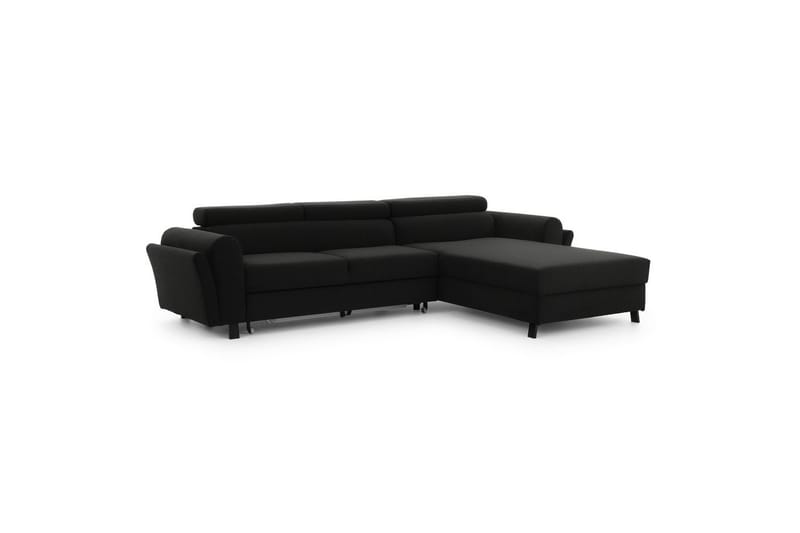 Seksjon Eltap Mariall 288x200x92 cm - Sawana 14, Svart, Høyre - Møbler - Sofaer - Sovesofaer