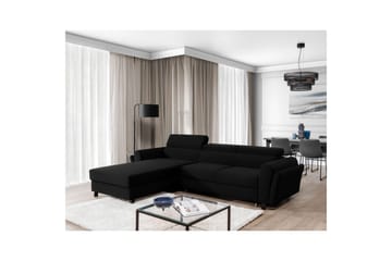 Seksjon Eltap Mariall 288x200x92 cm - Sawana 14, Svart, Venstre - Møbler - Sofaer - Sovesofaer