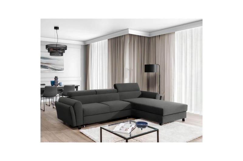 Seksjon Eltap Mariall 288x200x92 cm - Sawana 21, Grå, Høyre - Møbler - Sofaer - Sovesofaer
