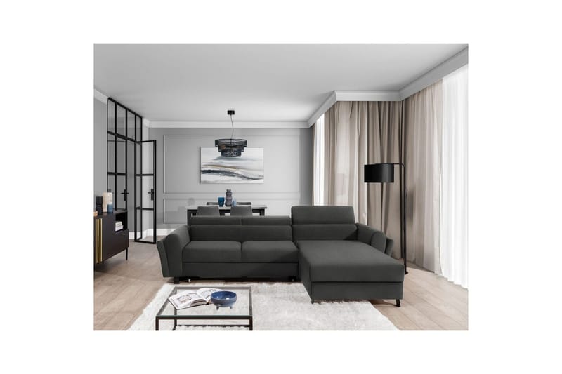 Seksjon Eltap Mariall 288x200x92 cm - Sawana 21, Grå, Høyre - Møbler - Sofaer - Sovesofaer