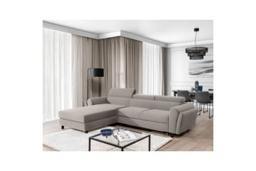 Seksjon Eltap Mariall 288x200x92 cm - Paros 02, Beige, Venstre - Møbler - Sofaer - Sovesofaer