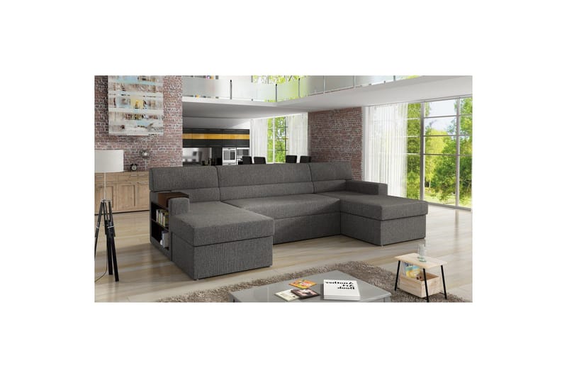 Seksjon Eltap Markos 310x159x90 cm - Lars 99, Mørk Grå, Venstre - Møbler - Sofaer - Sovesofaer