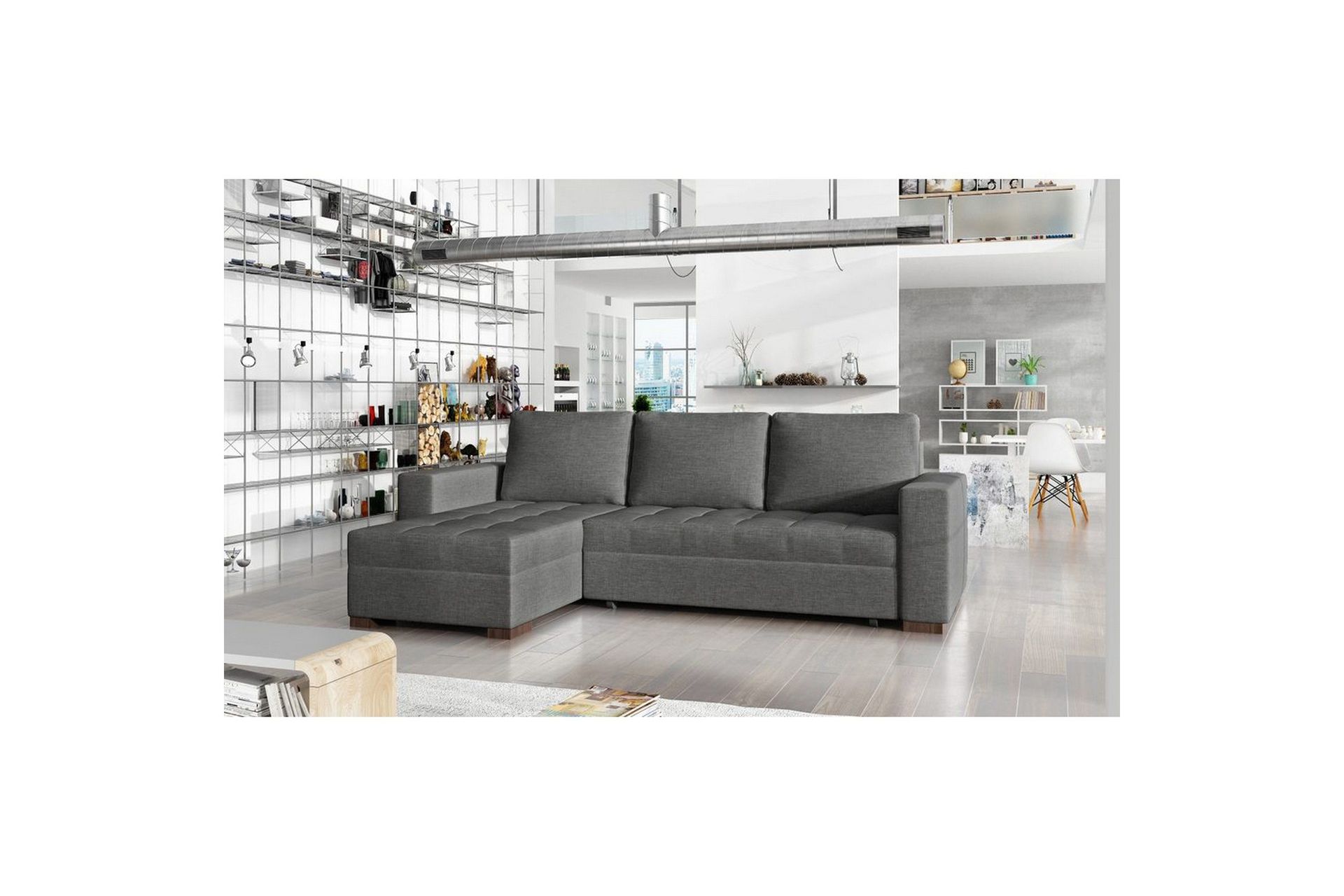 Seksjon Eltap Newark 237x150x90 cm - Sawana 05, Grå