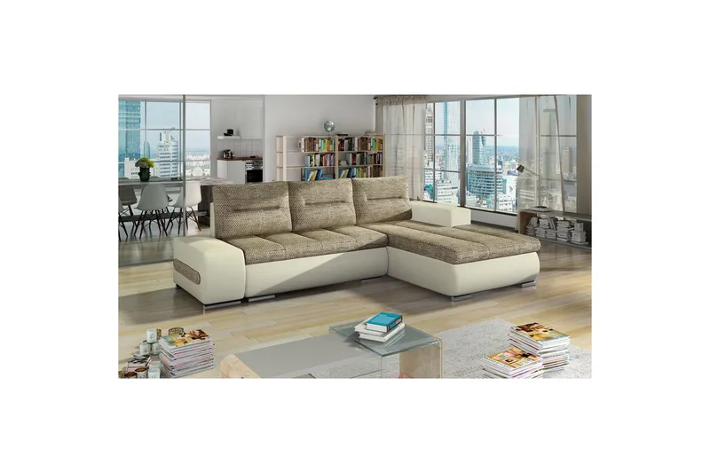 Seksjon Eltap Ottavio 275x180x85 cm, Berlin 03, Soft 33, Beige, Høyre