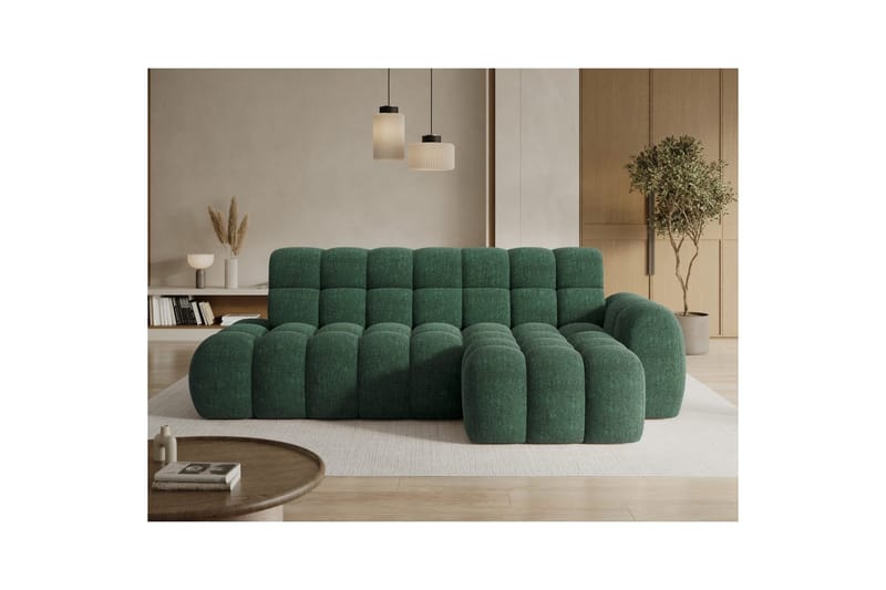 Seksjonssofa Eltap Ceedro 283x165x98 cm - Amore 35, Grønn, Høyre - Møbler - Sofaer - Sovesofaer