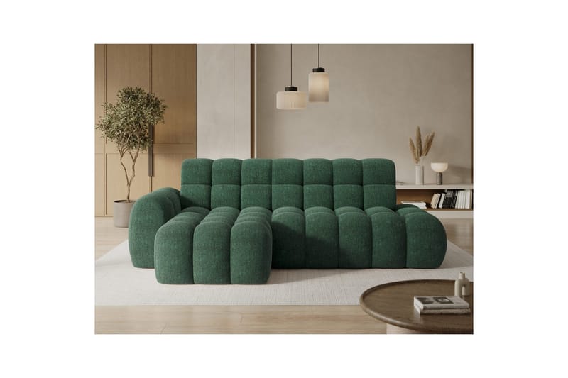 Seksjonssofa Eltap Ceedro 283x165x98 cm - Amore 35, Grønn, Venstre - Møbler - Sofaer - Sovesofaer