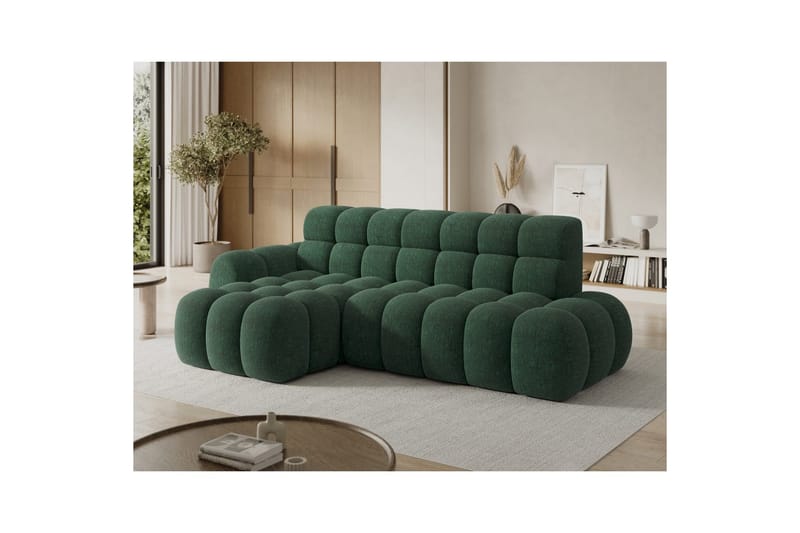 Seksjonssofa Eltap Ceedro 283x165x98 cm - Amore 35, Grønn, Venstre - Møbler - Sofaer - Sovesofaer