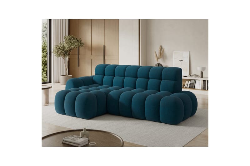 Seksjonssofa Eltap Ceedro 283x165x98 cm - Amore 40, Blå, Venstre - Møbler - Sofaer - Sovesofaer