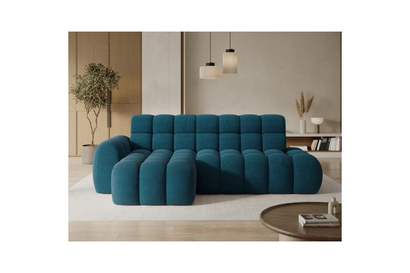 Seksjonssofa Eltap Ceedro 283x165x98 cm - Amore 40, Blå, Venstre - Møbler - Sofaer - Sovesofaer