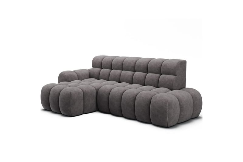 Seksjonssofa Eltap Ceedro 283x165x98 cm - Aura 04, Grå, Venstre - Møbler - Sofaer - Sovesofaer