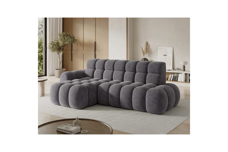 Seksjonssofa Eltap Ceedro 283x165x98 cm - Aura 04, Grå, Venstre - Møbler - Sofaer - Sovesofaer