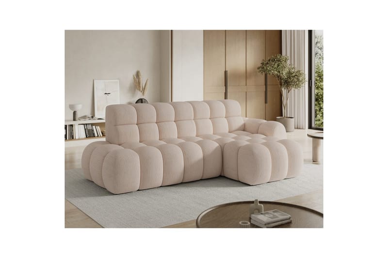 Seksjonssofa Eltap Ceedro 283x165x98 cm - Jarell 20, Beige, Høyre - Møbler - Sofaer - Sovesofaer