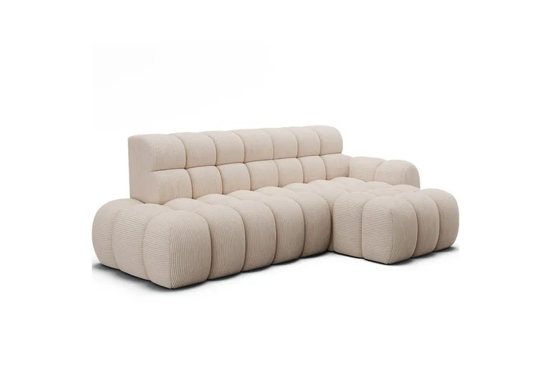 Seksjonssofa Eltap Ceedro 283x165x98 cm - Jarell 20, Beige, Høyre - Møbler - Sofaer - Sovesofaer
