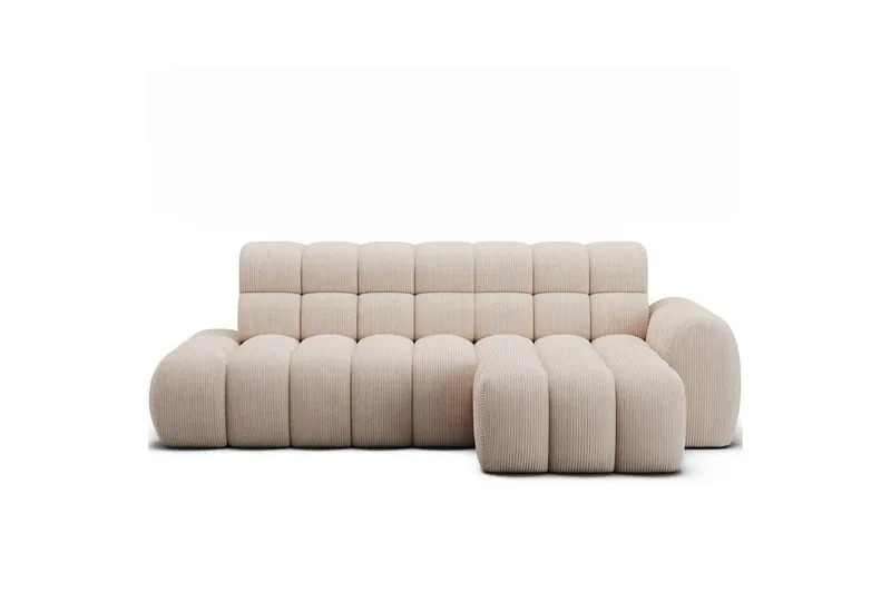 Seksjonssofa Eltap Ceedro 283x165x98 cm - Jarell 20, Beige, Høyre - Møbler - Sofaer - Sovesofaer