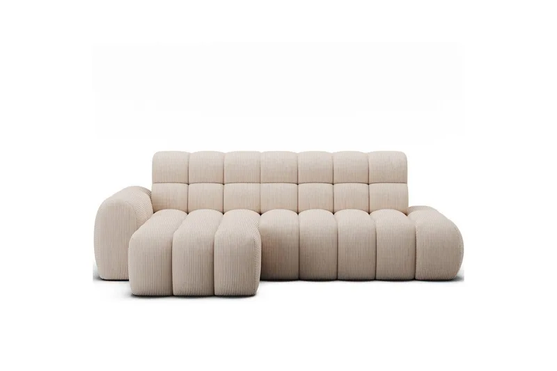Seksjonssofa Eltap Ceedro 283x165x98 cm, Jarell 20, Beige, Venstre