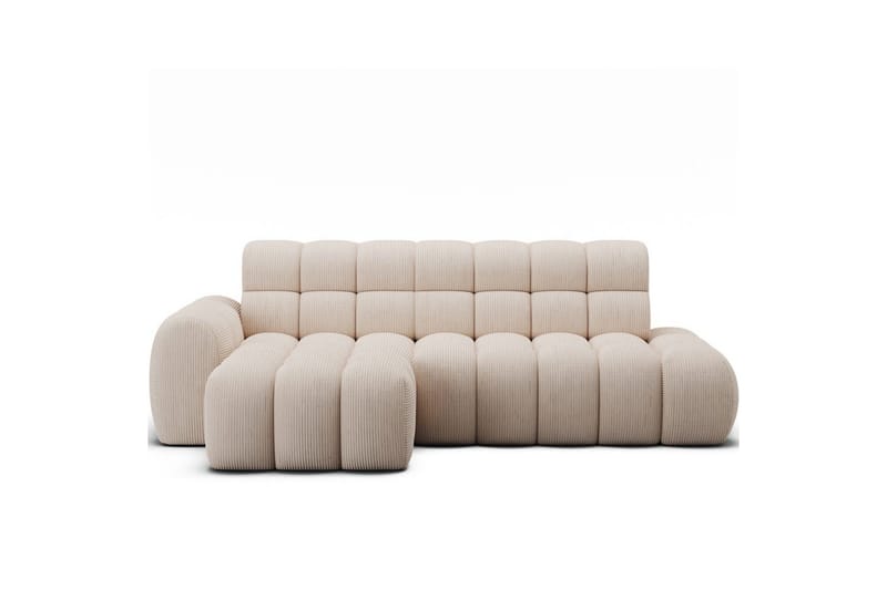 Seksjonssofa Eltap Ceedro 283x165x98 cm - Jarell 20, Beige, Venstre - Møbler - Sofaer - Sovesofaer