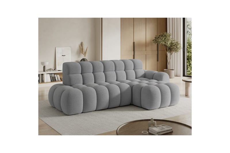 Seksjonssofa Eltap Ceedro 283x165x98 cm - Royal 04, Grå, Høyre - Møbler - Sofaer - Sovesofaer