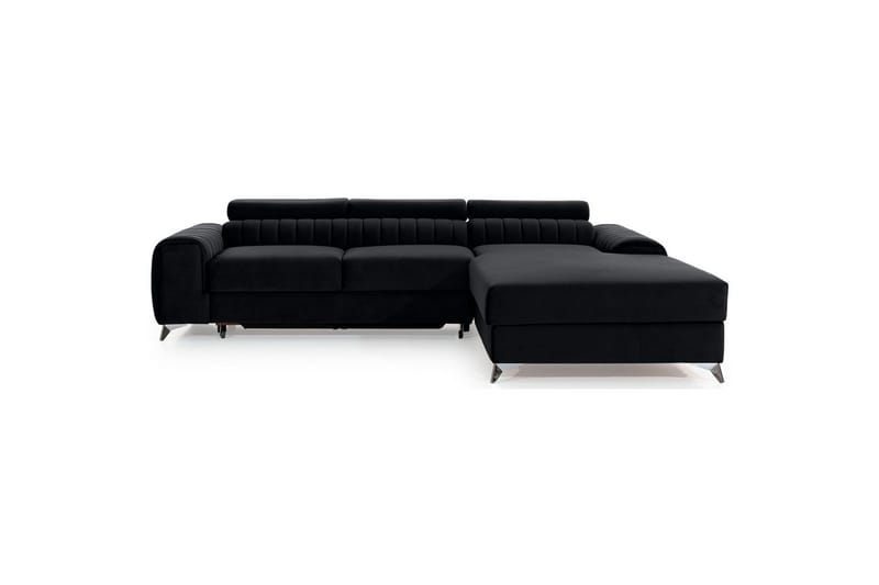 Seksjonssofa Eltap Grayson 278x205x92 cm - Loco 10, Svart, Høyre - Møbler - Sofaer - Sovesofaer