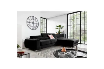 Seksjonssofa Eltap Grayson 278x205x92 cm - Loco 10, Svart, Høyre - Møbler - Sofaer - Sovesofaer