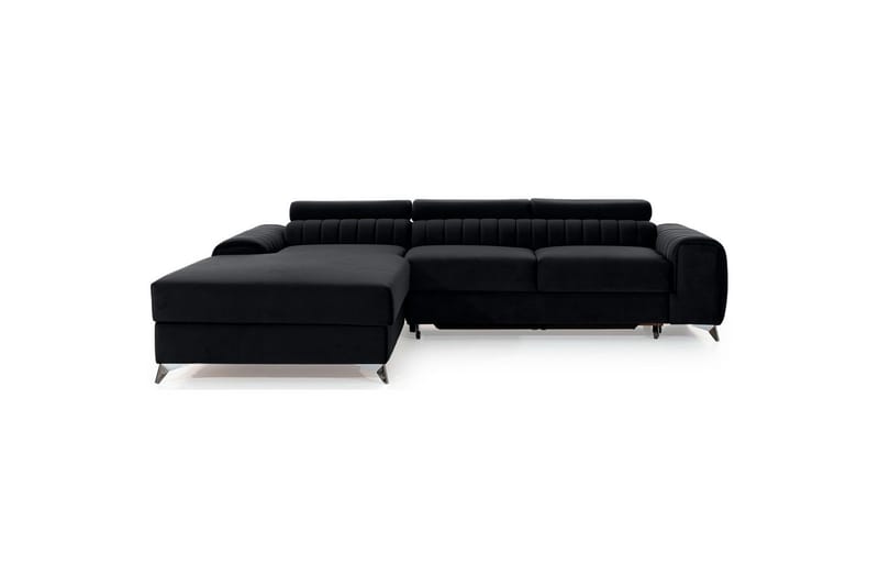 Seksjonssofa Eltap Grayson 278x205x92 cm - Loco 10, Svart, Venstre - Møbler - Sofaer - Sovesofaer