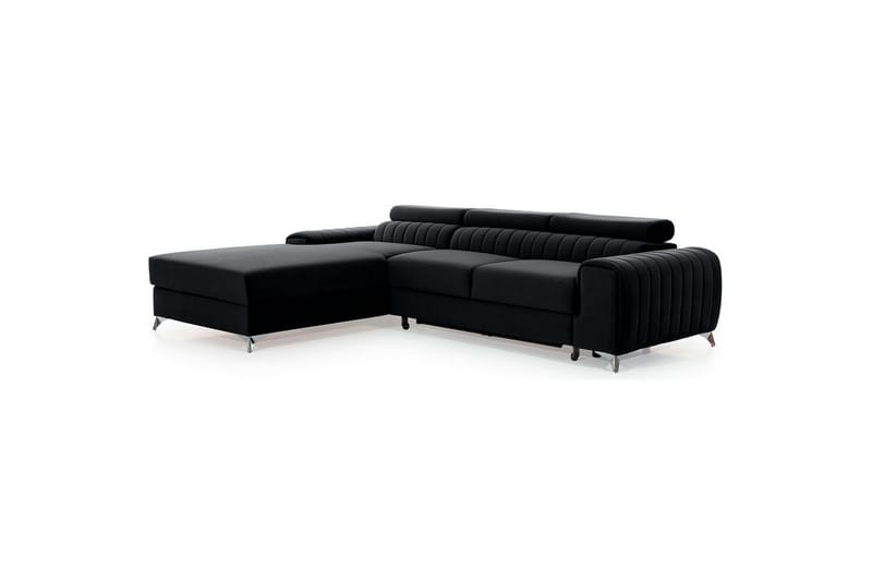 Seksjonssofa Eltap Grayson 278x205x92 cm - Loco 10, Svart, Venstre - Møbler - Sofaer - Sovesofaer