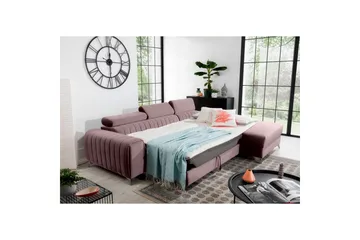 Seksjonssofa Eltap Grayson 278x205x92 cm - Loco 24, Rosa, Høyre - Møbler - Sofaer - Sovesofaer