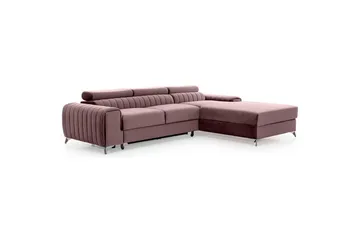 Seksjonssofa Eltap Grayson 278x205x92 cm - Loco 24, Rosa, Høyre - Møbler - Sofaer - Sovesofaer