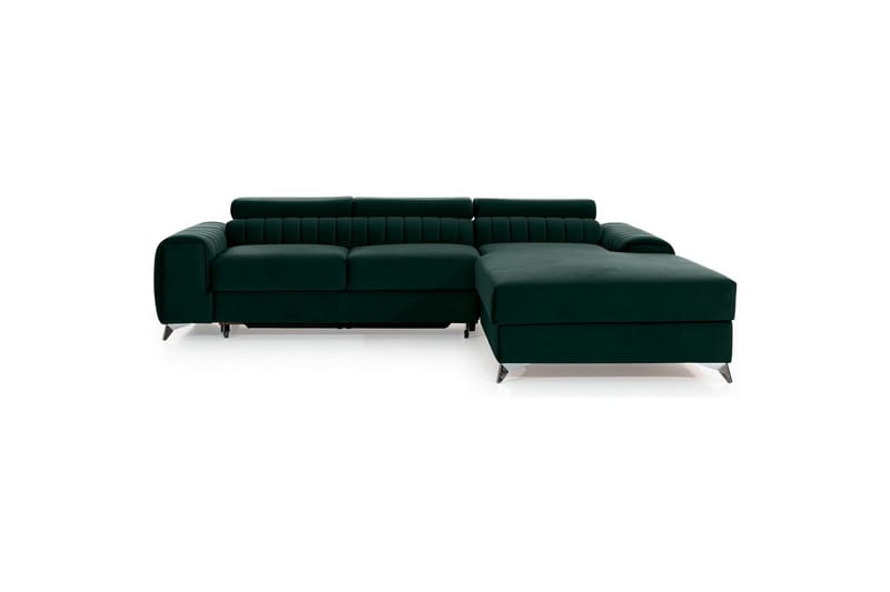 Seksjonssofa Eltap Grayson 278x205x92 cm - Loco 35, Mørk Grønn, Høyre - Møbler - Sofaer - Sovesofaer