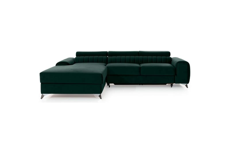 Seksjonssofa Eltap Grayson 278x205x92 cm - Loco 35, Mørk Grønn, Venstre - Møbler - Sofaer - Sovesofaer