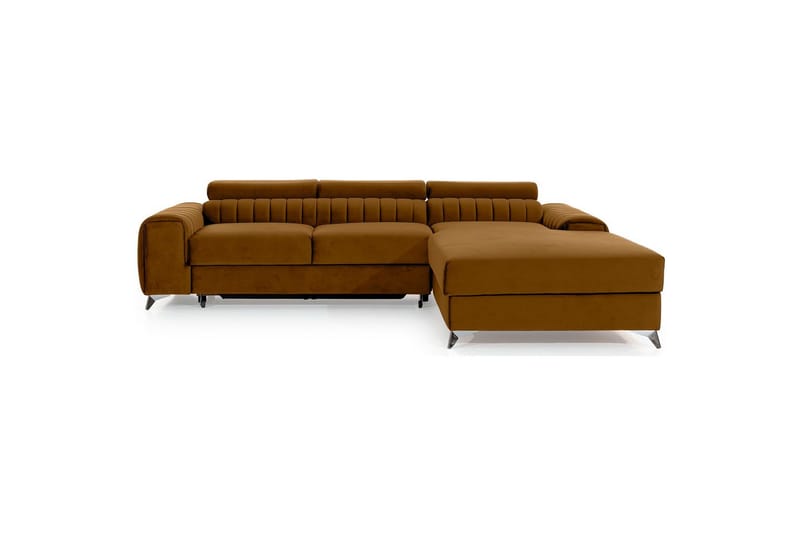 Seksjonssofa Eltap Grayson 278x205x92 cm - Loco 45, Gul, Høyre - Møbler - Sofaer - Sovesofaer