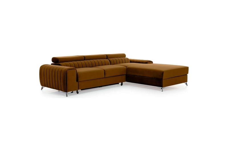 Seksjonssofa Eltap Grayson 278x205x92 cm - Loco 45, Gul, Høyre - Møbler - Sofaer - Sovesofaer
